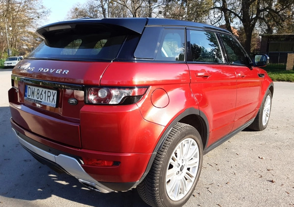 Land Rover Range Rover Evoque cena 72900 przebieg: 151000, rok produkcji 2013 z Wrocław małe 92